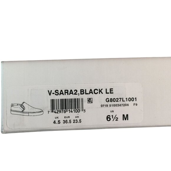 Via Spiga Sara2 Snake Embossed Sneakers Black Womens Sz 6.5 Slip On NEW - Picture 10 of 11